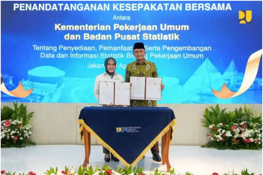Menteri PU Targetkan ICOR di Bawah 6, Teken MoU dengan BPS