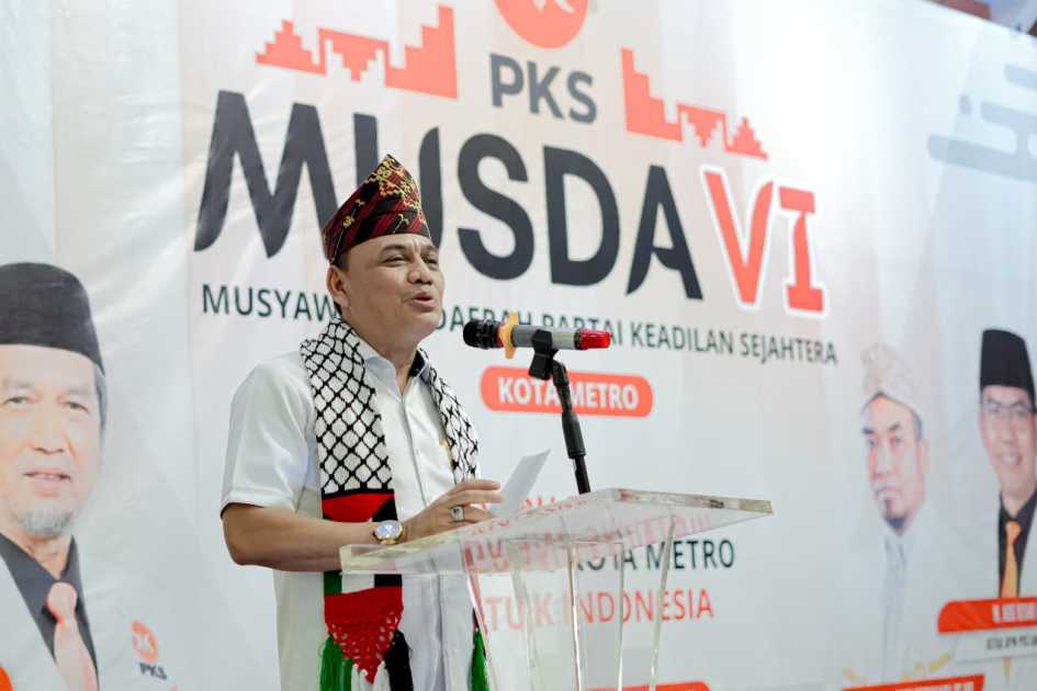 Musda VI PKS Metro Jadi Momentum Konsolidasi, Wali Kota Ajak Jaga Keharmonisan Politik