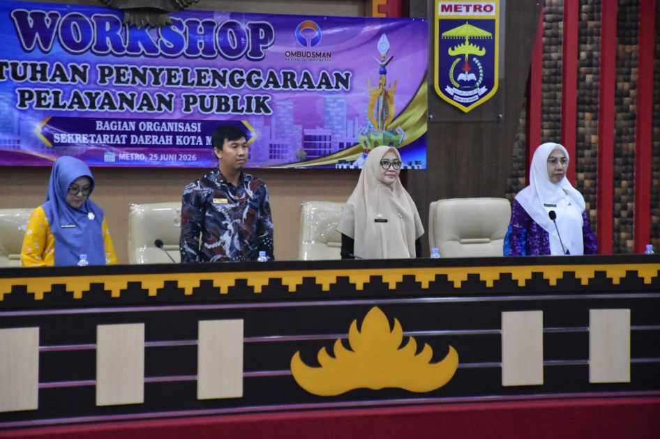 Pelayanan Publik Jadi Prioritas, Pemkot Metro Gelar Workshop Bersama Ombudsman RI