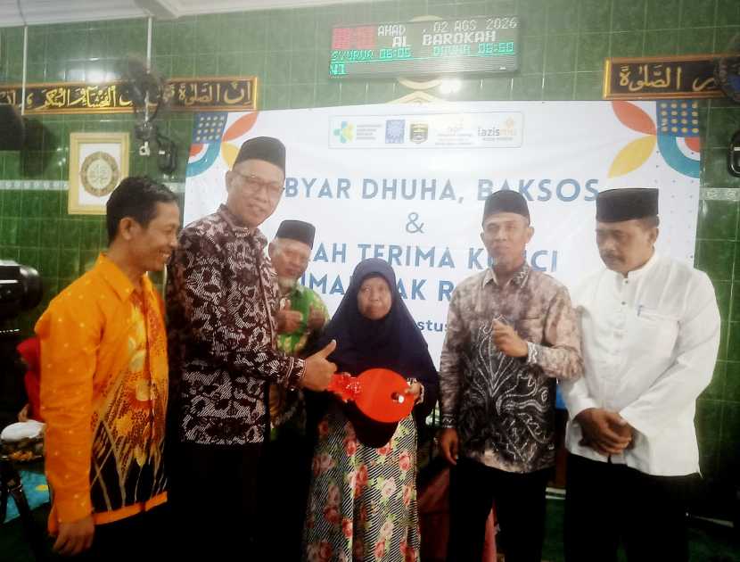 Lazismu Kota Metro Serahkan Rumah Layak Huni, Pemkot Apresiasi Kolaborasi untuk Masyarakat